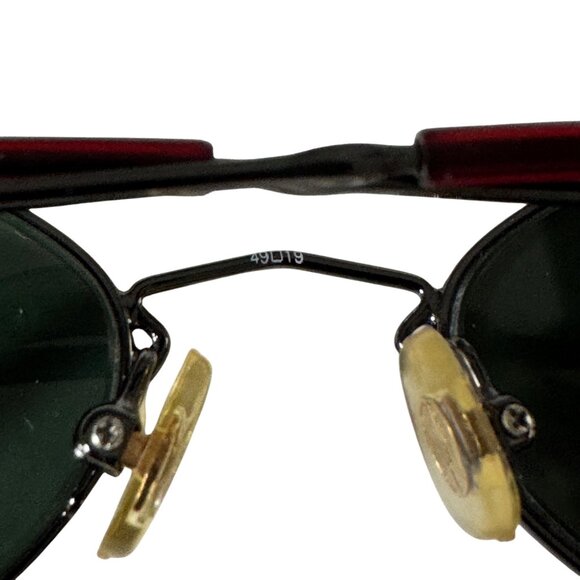 Vintage Nicole Miller Trinity 49-19 140 Dark Wine Oval Sunglasses FRAMES ONLY - Picture 7 of 12